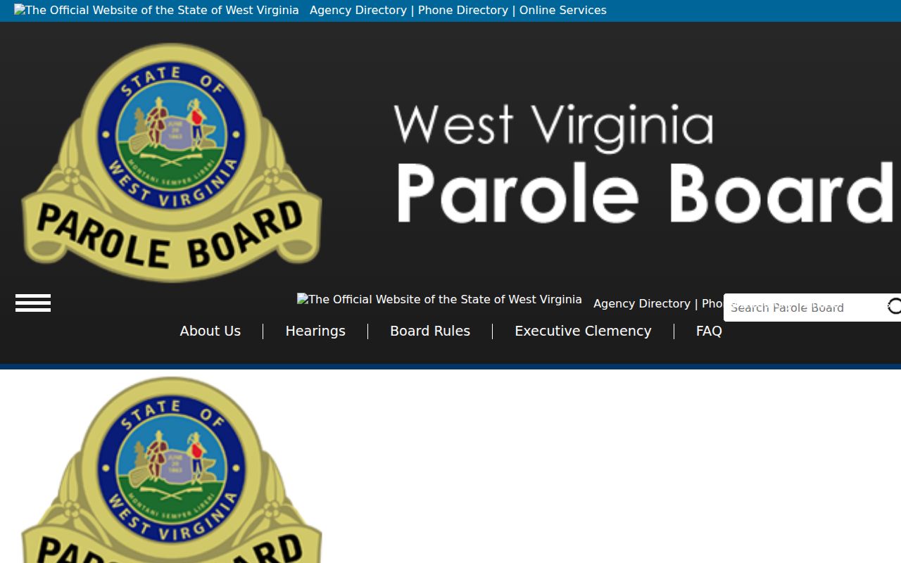 West Virginia parole authority for Monongalia County criminal records